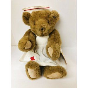 Vermont Teddy Bear Nurse Female Plush Bear 17‎ " Collectable